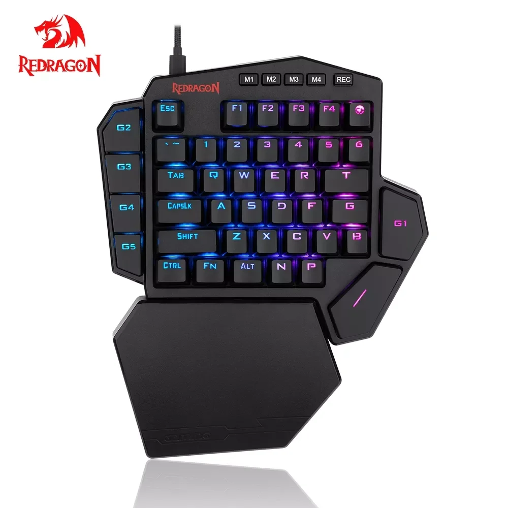 2022 Redragon DITI K585 RGB 42 Key One-handed Mechanical Gaming Keyboard Blue Switch 7 programmable macro keys For FPS LOL/PUBG
2022 Redragon DITI K585 RGB 42 Key One-handed Mechanical Gaming Keyboard Blue Switch 7 programmable macro keys For FPS LOL/PUBG