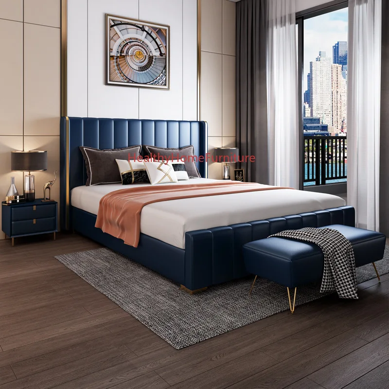 Luxury Red W/ Mattress Master Bedroom Double Bed 1.8m 1.5m Leather Bed Modern Leather Bed Living Room Furniture High Quality New
Luxury Red W/ Mattress Master Bedroom Double Bed 1.8m 1.5m Leather Bed Modern Leather Bed Living Room Furniture High Quality New