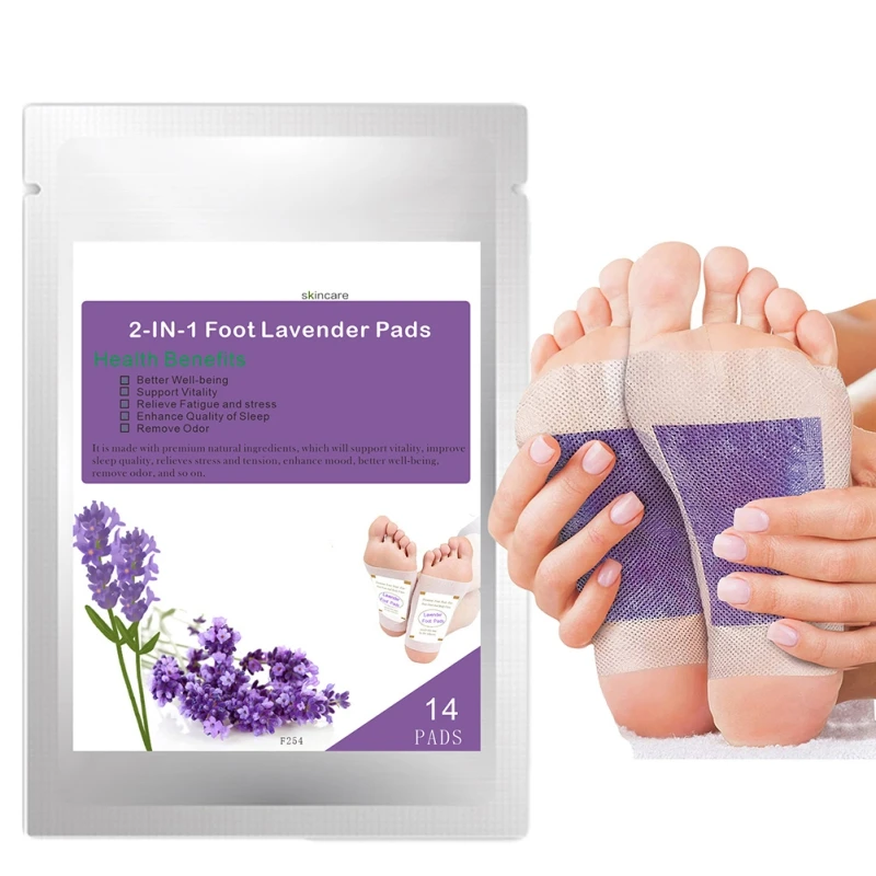 14 Pads Foot Lavender Pads Relieve Fatigue Stress Enhance Sleep Remove Odor Foot Patches Body Health Care
14 Pads Foot Lavender Pads Relieve Fatigue Stress Enhance Sleep Remove Odor Foot Patches Body Health Care