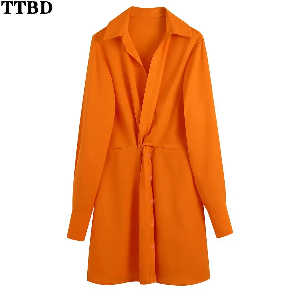 TTBD vestido ocasional fashion women satin mini dress female Lapel v neck Long Sleeve front knot dresses for Women's sexy dress
TTBD vestido ocasional fashion women satin mini dress female Lapel v neck Long Sleeve front knot dresses for Women's sexy dress