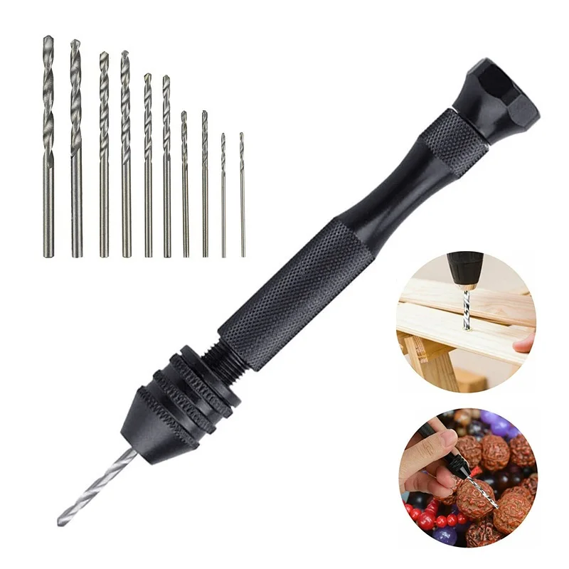 11/26pc Mini Twist Drill Bit Hand Drill Jewelry Watch Repair Tools Manual Drill Chuck DIY Drilling Woodworking Tool Accessories
11/26pc Mini Twist Drill Bit Hand Drill Jewelry Watch Repair Tools Manual Drill Chuck DIY Drilling Woodworking Tool Accessories