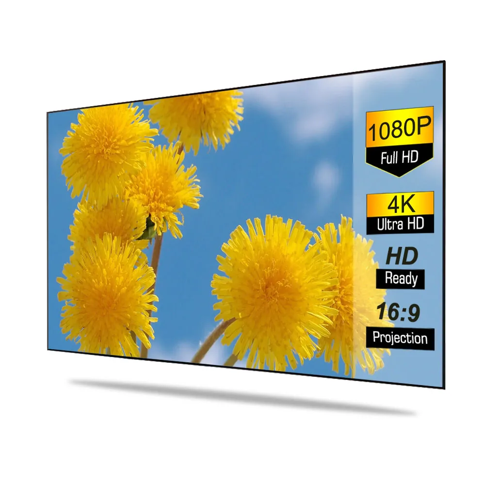 Fresnel long focus flexible anti light screen 100inches 16:9 only for long projector
Fresnel long focus flexible anti light screen 100inches 16:9 only for long projector