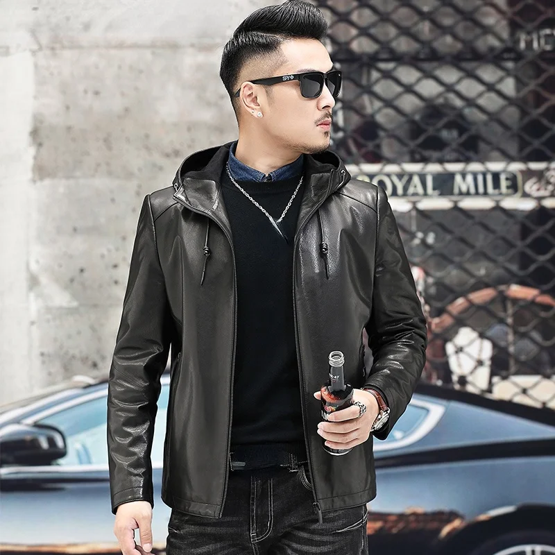 Goatskin High Motorcycle Jaqueta quality Autumn Hooded Coat Fashion 100% Leather Jacket Genuine Masculina Jackets 2023
Goatskin High Motorcycle Jaqueta quality Autumn Hooded Coat Fashion 100% Leather Jacket Genuine Masculina Jackets 2023
