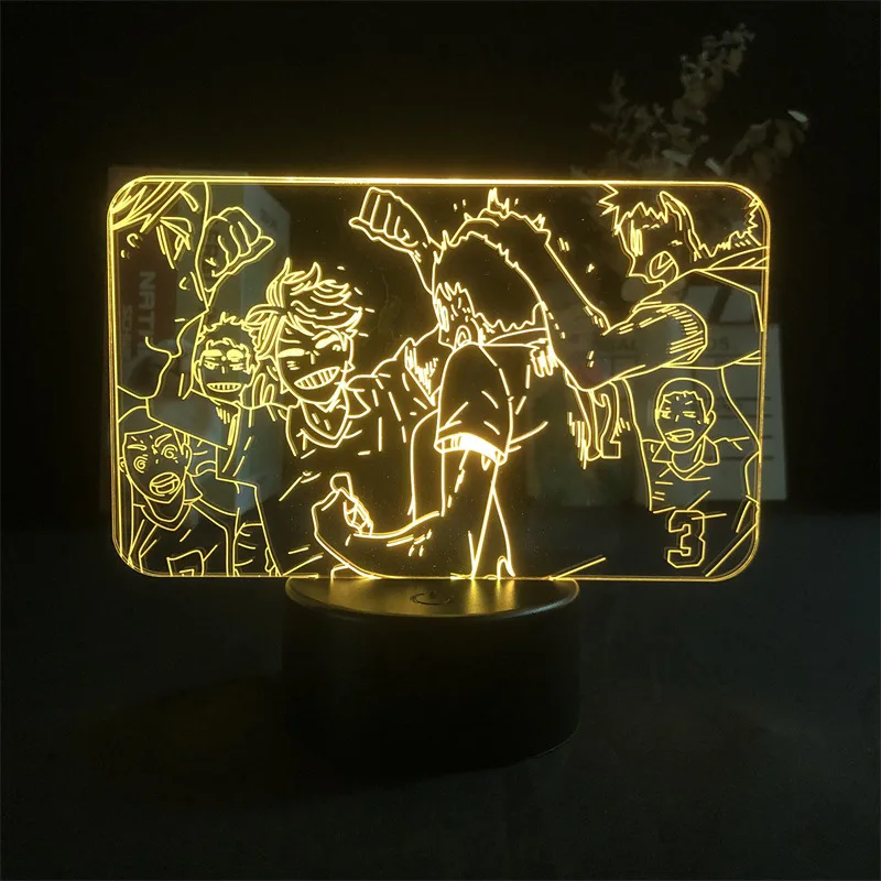 Haikyuu Hinata Shoyo 3d led lamp for bedroom manga night lights anime figure avatar room decor Decoration cute gift
Haikyuu Hinata Shoyo 3d led lamp for bedroom manga night lights anime figure avatar room decor Decoration cute gift