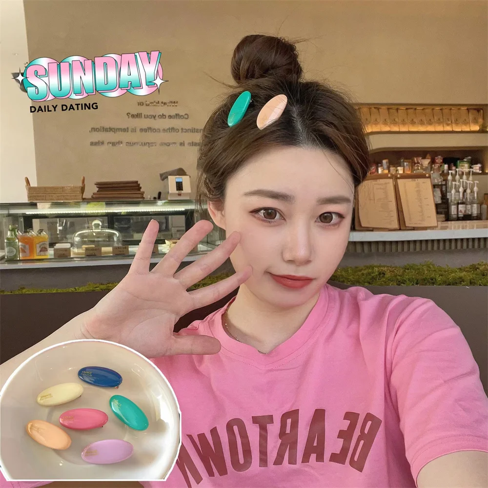 Candy Color Acrylic Hair Clips Cute Oval Shape Bangs Grips For Girl Women Make UP Duck Beak Broken Hair Pins Headdress
Candy Color Acrylic Hair Clips Cute Oval Shape Bangs Grips For Girl Women Make UP Duck Beak Broken Hair Pins Headdress