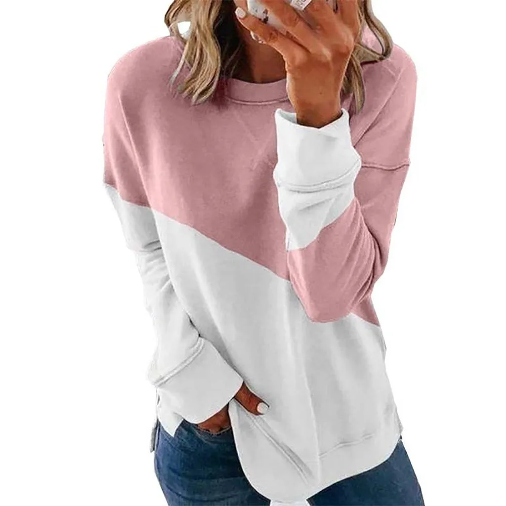 Fashion Woman's Casual Sweatshirts Vintage Street Pullover Tops Stitching Contrast Color Long Sleeve Blouse Roupas Femininas#20
Fashion Woman's Casual Sweatshirts Vintage Street Pullover Tops Stitching Contrast Color Long Sleeve Blouse Roupas Femininas#20