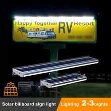 ACMESHINE 30/60/120CM Aluminum IP65 Solar Billboard Light Solar Real Estate Advertising Light Solar Wall Lamp Sign Light Outdoor