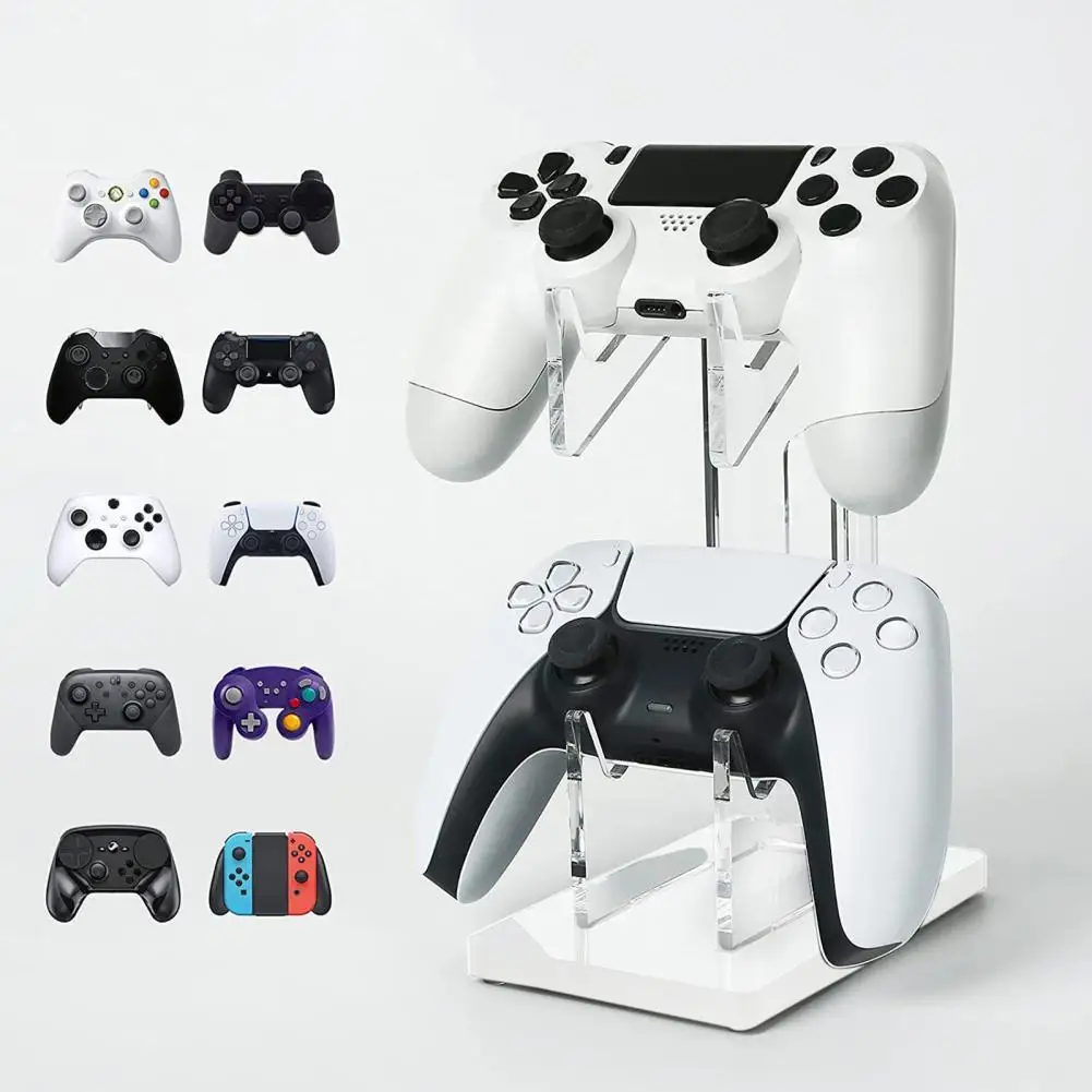Professional Lightweight Dual Controllers Game Handle Desk Display Stand Controller Holder for XBOX
Professional Lightweight Dual Controllers Game Handle Desk Display Stand Controller Holder for XBOX