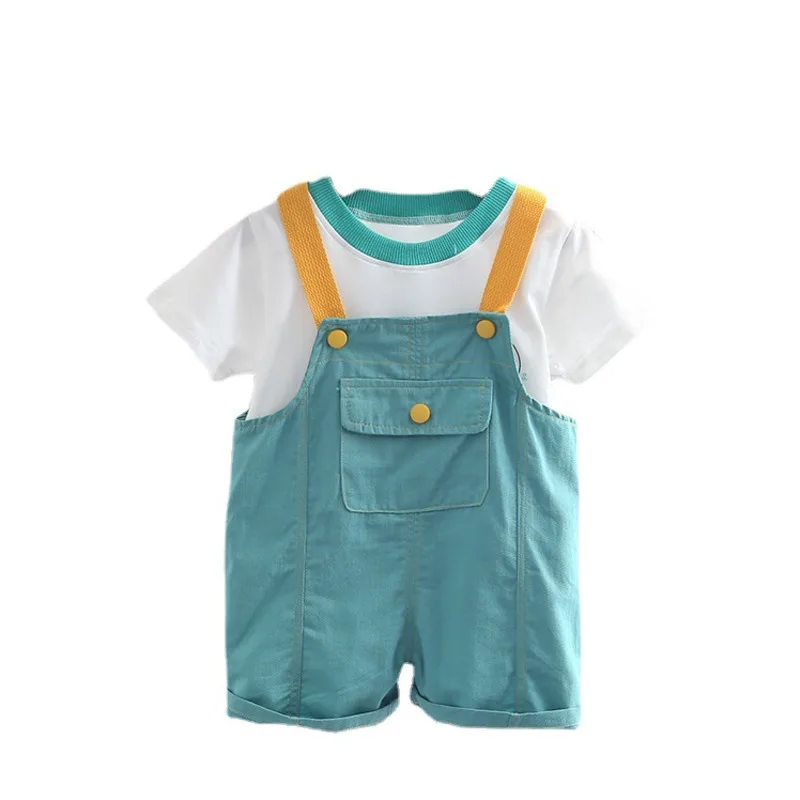 New Summer Fashion Baby Clothes Suit Children Boys Girls Sports T-Shirt Overalls 2Pcs/Set Toddler Casual Costume Kids Tracksuits
New Summer Fashion Baby Clothes Suit Children Boys Girls Sports T-Shirt Overalls 2Pcs/Set Toddler Casual Costume Kids Tracksuits