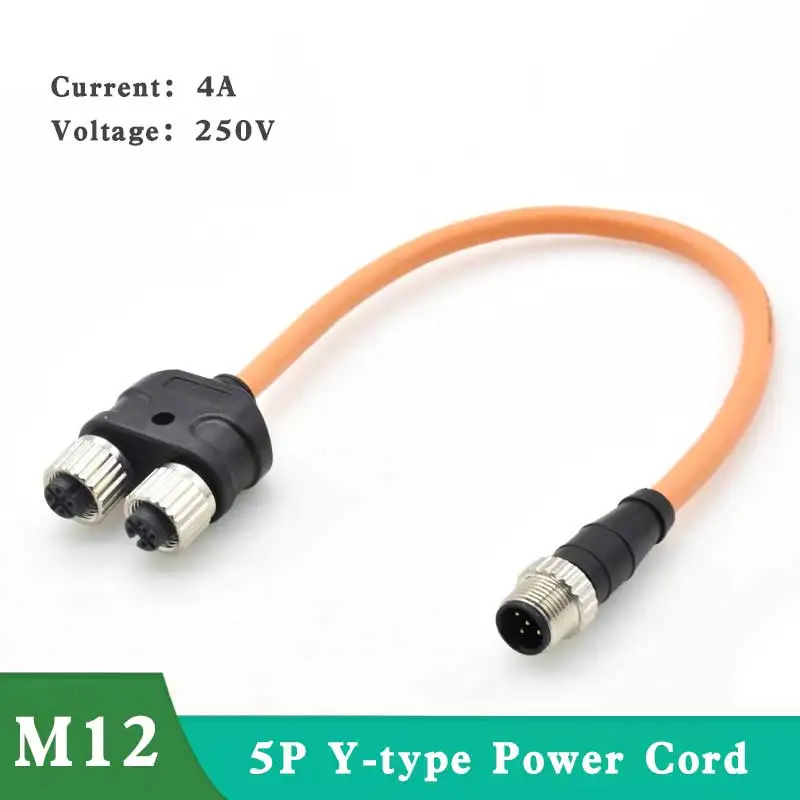 1pc M12 5Pin Y Type 1 to 2 Adapter Connector 8 pin to 5Pin Waterproof Connector M8-4Pin 1 to 2 Wire Splitter Aviation Connectors
1pc M12 5Pin Y Type 1 to 2 Adapter Connector 8 pin to 5Pin Waterproof Connector M8-4Pin 1 to 2 Wire Splitter Aviation Connectors