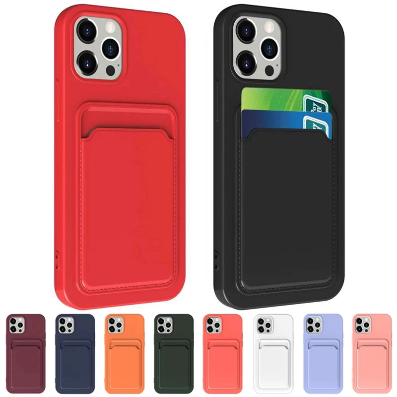 Original Card Bag Silicone Phone Case for IPhone 11 12 13 Mini Pro Max 6s 7 8 Plus XR X XS Shockproof Case Protector Cover Coque
Original Card Bag Silicone Phone Case for IPhone 11 12 13 Mini Pro Max 6s 7 8 Plus XR X XS Shockproof Case Protector Cover Coque