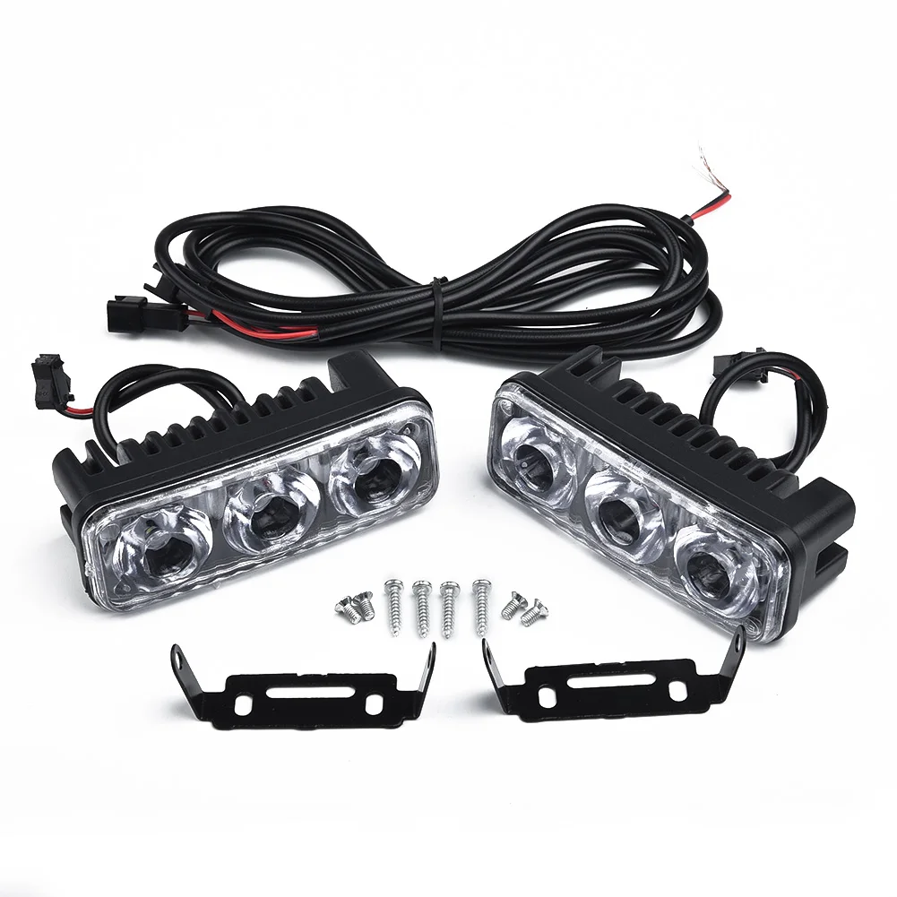 Work Light 12V 2pcs 3LED Daytime Fog Lamp High Power Running Super White Universal Durable New Parts Accessories
Work Light 12V 2pcs 3LED Daytime Fog Lamp High Power Running Super White Universal Durable New Parts Accessories