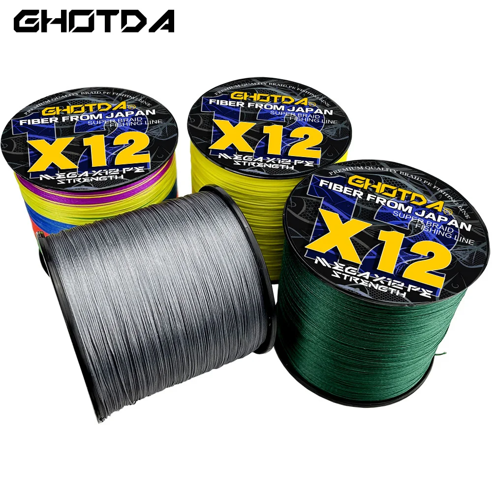 GHOTDA 500M 300M Multicolour PE Braided Wire 9/12 Strands Multifilament Fishing Line Fishing Braid
GHOTDA 500M 300M Multicolour PE Braided Wire 9/12 Strands Multifilament Fishing Line Fishing Braid