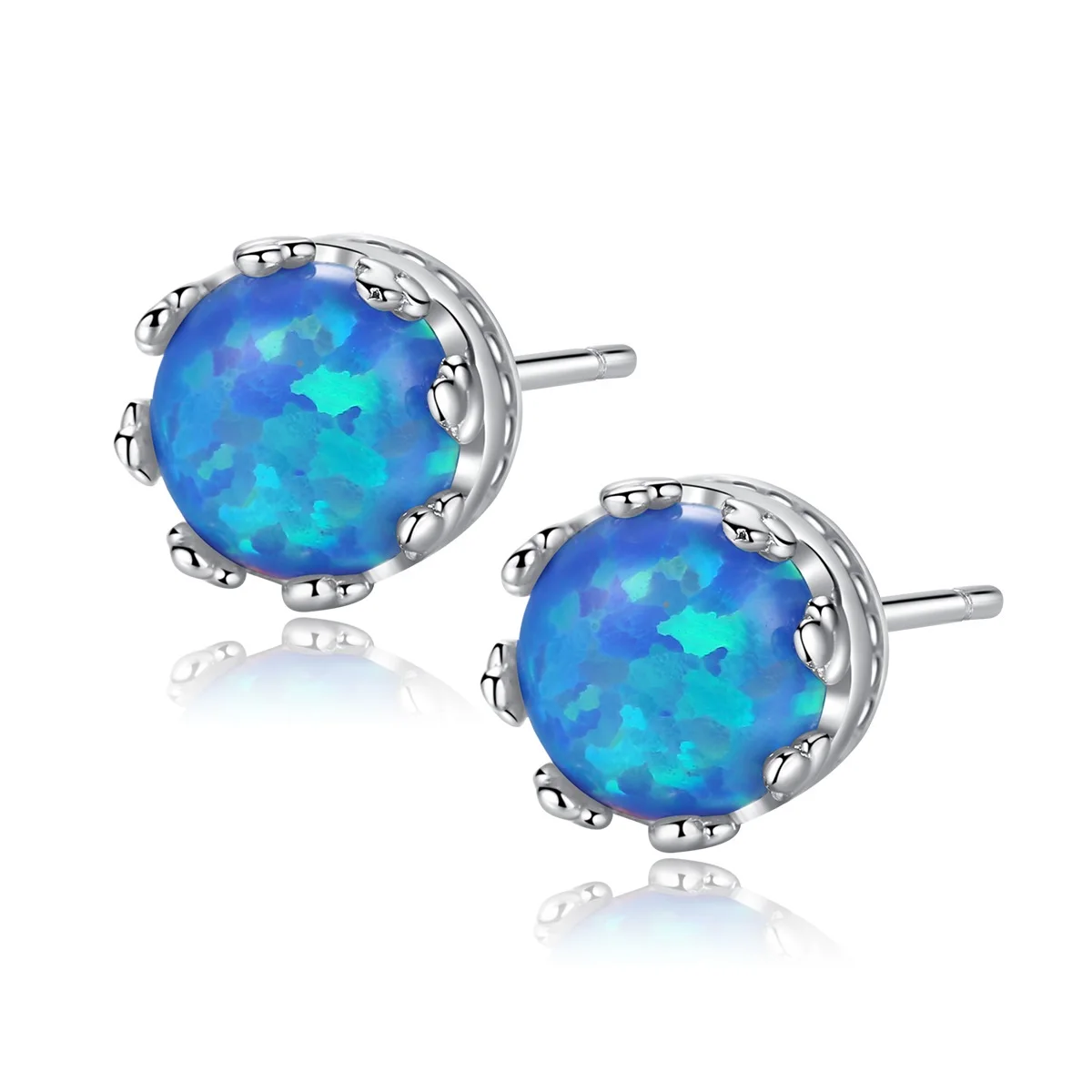 Blue Luxury Opal Stud Earrings 925 Sterling Silver For Women 2022 Round Cut Birthstone Stud Earrings Gift for Girls
Blue Luxury Opal Stud Earrings 925 Sterling Silver For Women 2022 Round Cut Birthstone Stud Earrings Gift for Girls