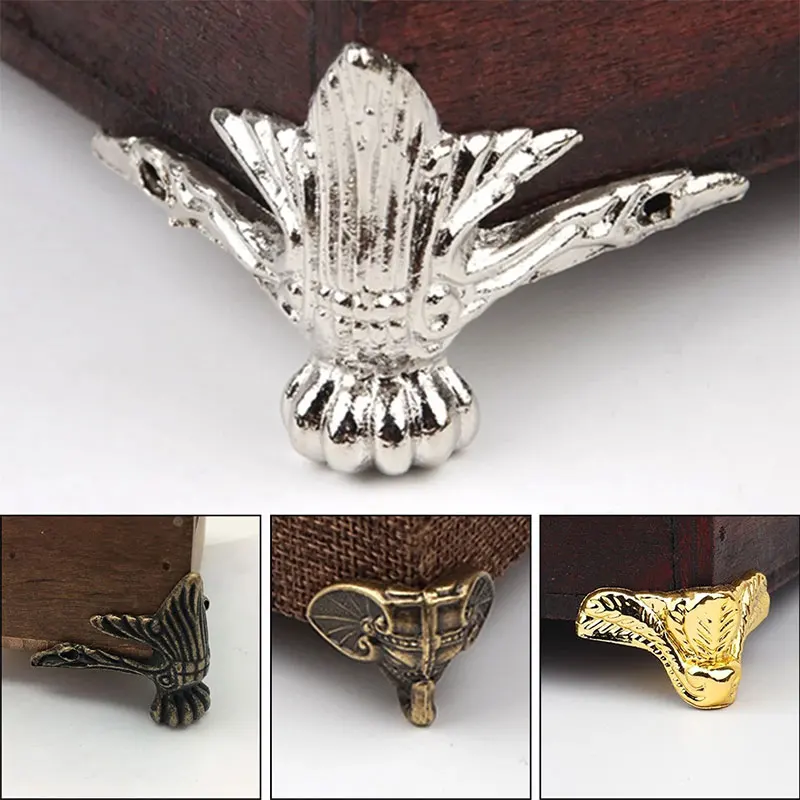 4PCS Antique Corner Protector Wooden Box Decorative Box Feet Corner Support Jewelry Chest Furniture Cabinet Protect Hardware
4PCS Antique Corner Protector Wooden Box Decorative Box Feet Corner Support Jewelry Chest Furniture Cabinet Protect Hardware