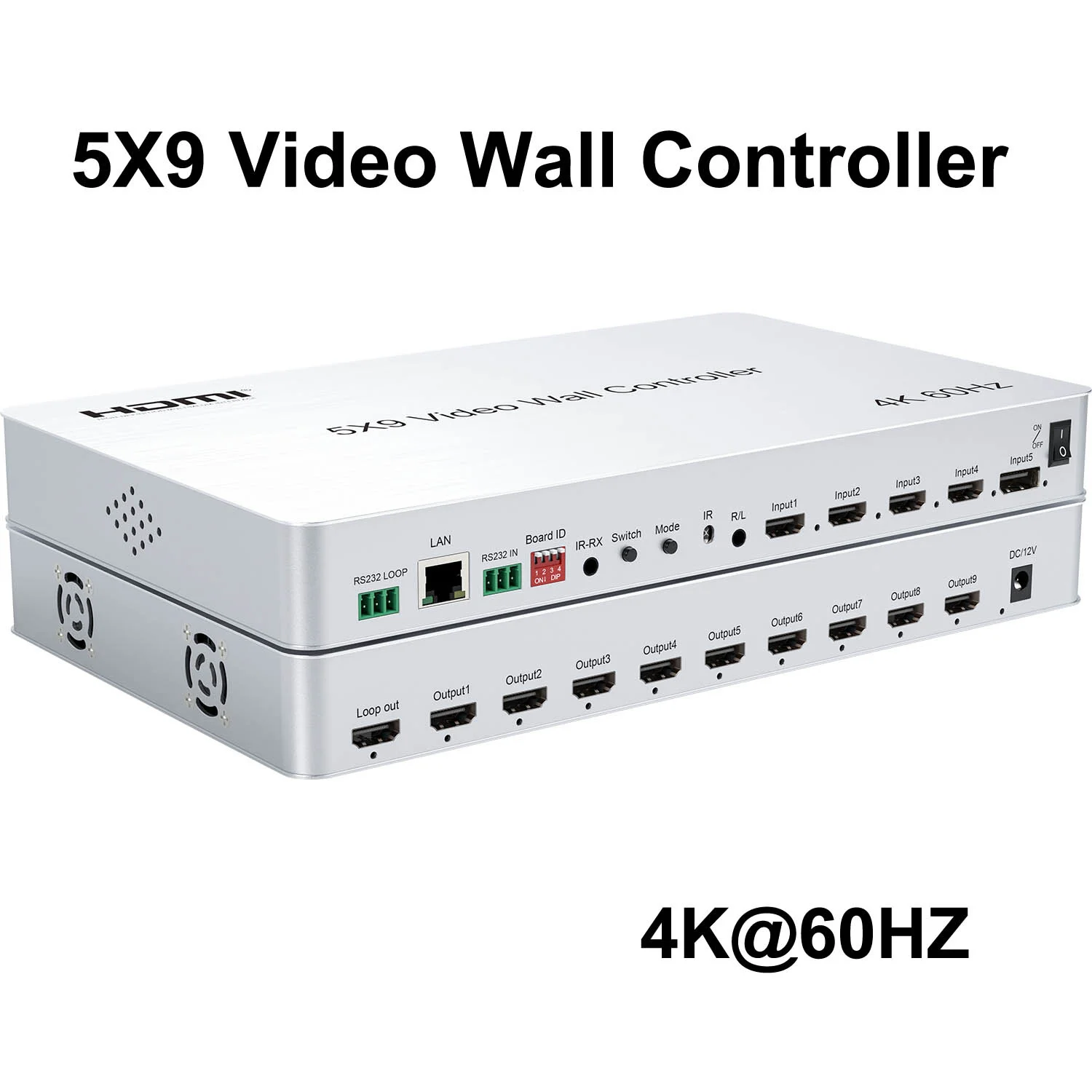 Настенный видеоконтроллер 4K @ 60 Гц 5x9 Ultra HD, поддержка 2x2 3x3 1x5 1x6 1x7 1x8 1x 9 процессор
Настенный видеоконтроллер 4K @ 60 Гц 5x9 Ultra HD, поддержка 2x2 3x3 1x5 1x6 1x7 1x8 1x 9 процессор