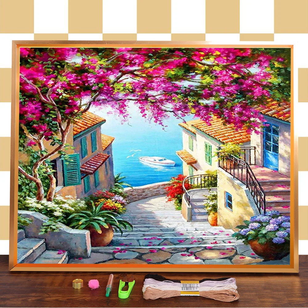 Вышивка крестиком 11CT с пейзажем заката, полный набор для вышивки «сделай сам», DMC нити, рукоделие, оптовая продажа
Вышивка крестиком 11CT с пейзажем заката, полный набор для вышивки «сделай сам», DMC нити, рукоделие, оптовая продажа