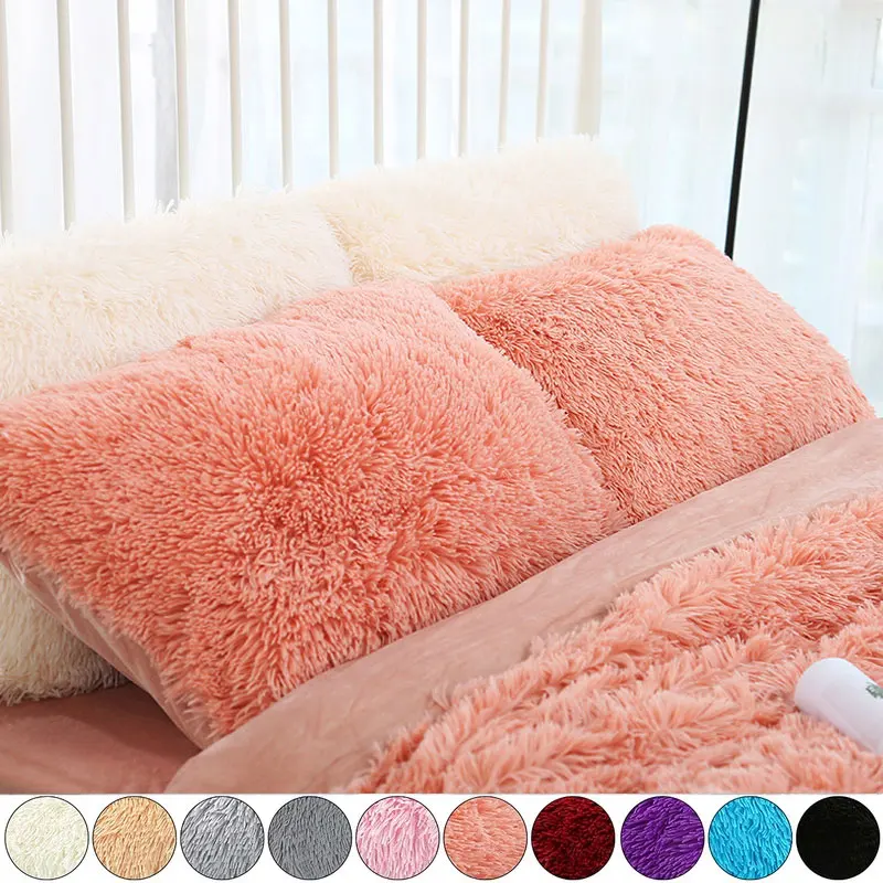 1/2pcs Shaggy Pillowcase Plush Pillow Case Fluffy Decorative Pillow Covers Solid Color Cushion Cover Bedding Supplies 50x70cm
1/2pcs Shaggy Pillowcase Plush Pillow Case Fluffy Decorative Pillow Covers Solid Color Cushion Cover Bedding Supplies 50x70cm