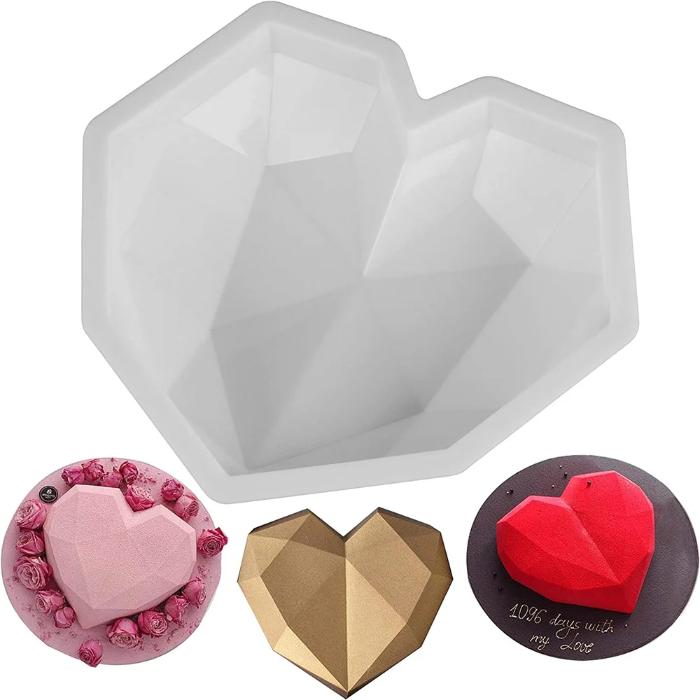 Diamond Heart-shaped Silicone Cake Mold Oven Safe Baking Cake Plate Chocolate Cake Dessert Valentine's Day Mousse Mold
Diamond Heart-shaped Silicone Cake Mold Oven Safe Baking Cake Plate Chocolate Cake Dessert Valentine's Day Mousse Mold