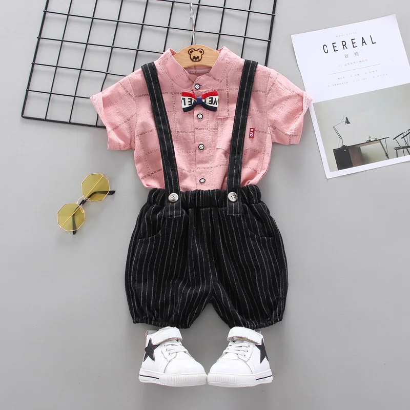 Summer newborn infant clothing Short Sleeve with Shirt+Suspender Pants Casual Clothes Outfit Gentleman Set 2PCS
Summer newborn infant clothing Short Sleeve with Shirt+Suspender Pants Casual Clothes Outfit Gentleman Set 2PCS