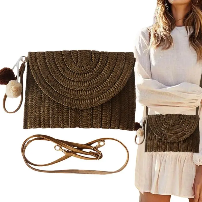 Straw Beach Bag Rattan Women Beach Handbags Portable Summer Beach Straw Bag Handwoven Rattan Clutch Purse For Beach Cosmetics
Straw Beach Bag Rattan Women Beach Handbags Portable Summer Beach Straw Bag Handwoven Rattan Clutch Purse For Beach Cosmetics