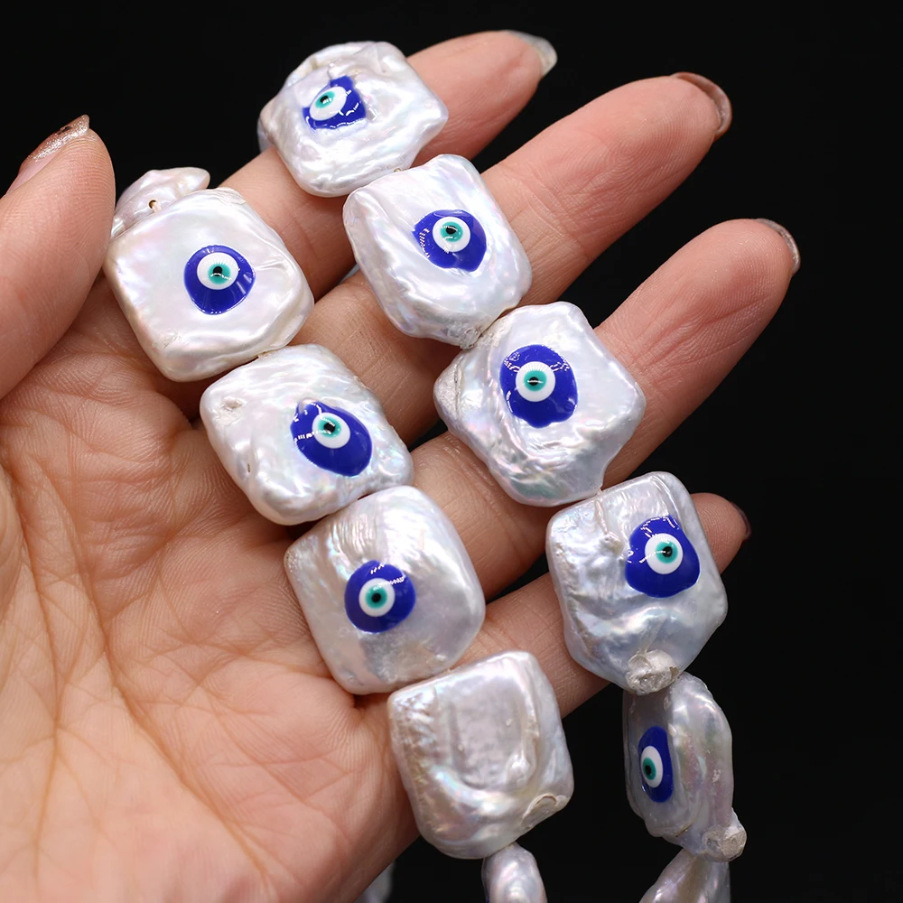 Натуральные жемчужные бусины в стиле барокко, односторонние Квадратные бусины в форме глаза, искусственное жемчужное ожерелье
Натуральные жемчужные бусины в стиле барокко, односторонние Квадратные бусины в форме глаза, искусственное жемчужное ожерелье