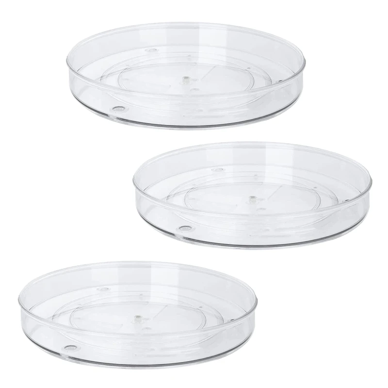 3 Pack Clear Lazy Susan Organizer Turntable 10.6 Inch,Rotating Spice Rack Spinning Bins for Cabinets Kitchen,Countertop
3 Pack Clear Lazy Susan Organizer Turntable 10.6 Inch,Rotating Spice Rack Spinning Bins for Cabinets Kitchen,Countertop