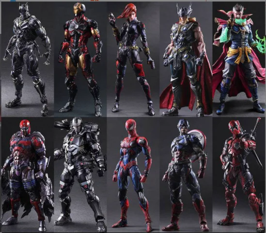Marvel Play Arts Super Hero Deadpool Spiderman Iron Man Wolverine Black Series Model Action Figures Toys Dolls NEW Anime Gifts
Marvel Play Arts Super Hero Deadpool Spiderman Iron Man Wolverine Black Series Model Action Figures Toys Dolls NEW Anime Gifts
