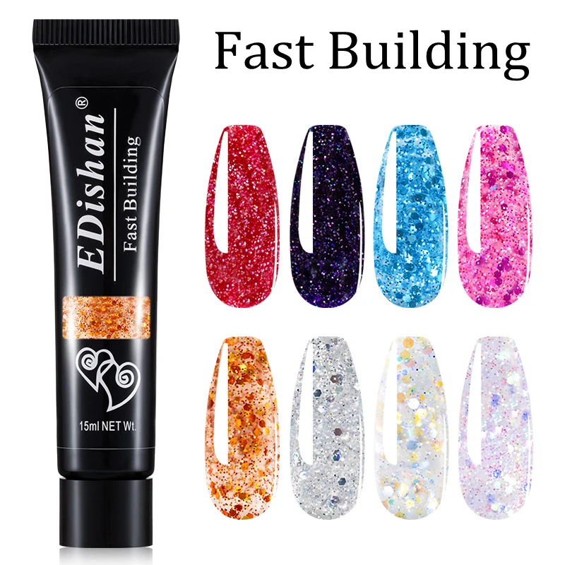 15ML Sequins Extension Nail Gel Clear White Pink UV LED Builder Gel Nail Tips Enhancement Slip Solution Quick Extension Adhesive
15ML Sequins Extension Nail Gel Clear White Pink UV LED Builder Gel Nail Tips Enhancement Slip Solution Quick Extension Adhesive