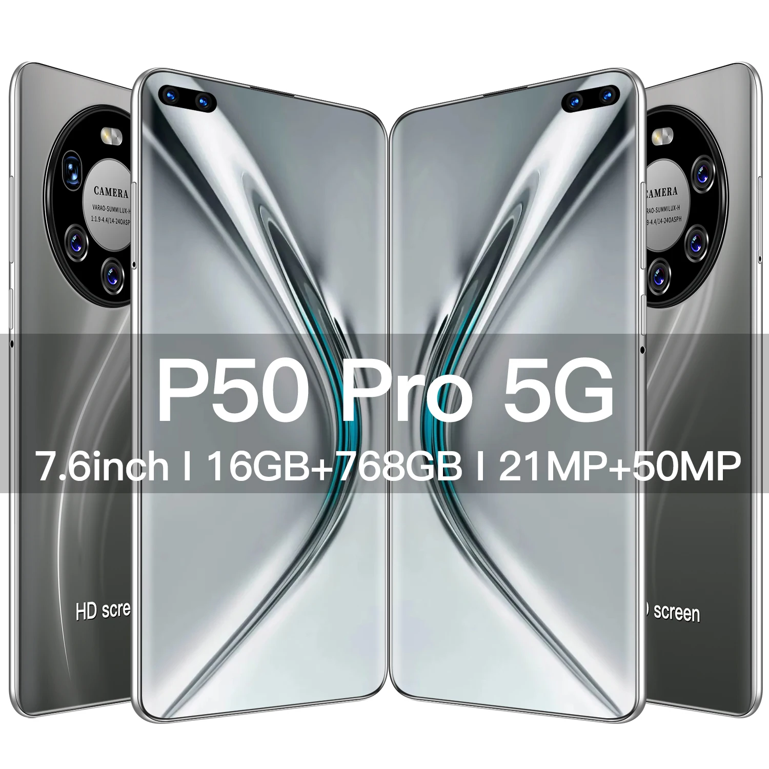 Global Version Mobile Phones P50 Pro smartphone 7.6 HD Inch Smartphone 16GB+768GB and 6000mAh Cellphone unlocked cell phones
Global Version Mobile Phones P50 Pro smartphone 7.6 HD Inch Smartphone 16GB+768GB and 6000mAh Cellphone unlocked cell phones
