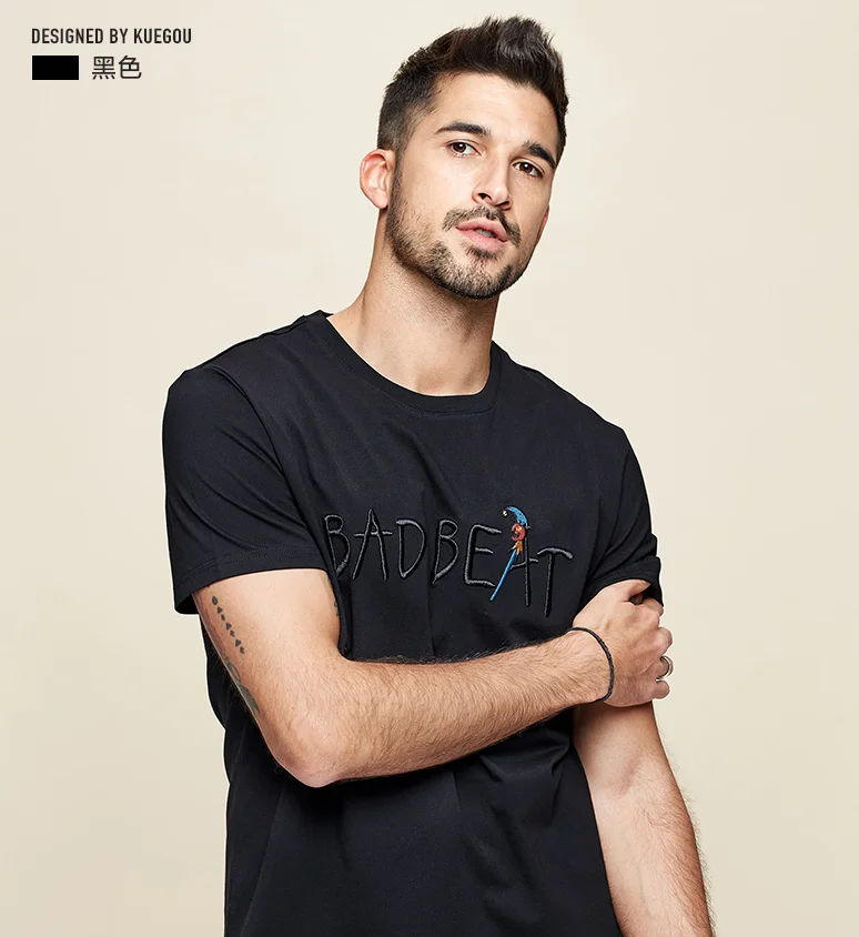 J9948 Men's short sleeve t-shirt men's cotton round neck letter embroidery half sleeve T-shirt .J8813
J9948 Men's short sleeve t-shirt men's cotton round neck letter embroidery half sleeve T-shirt .J8813