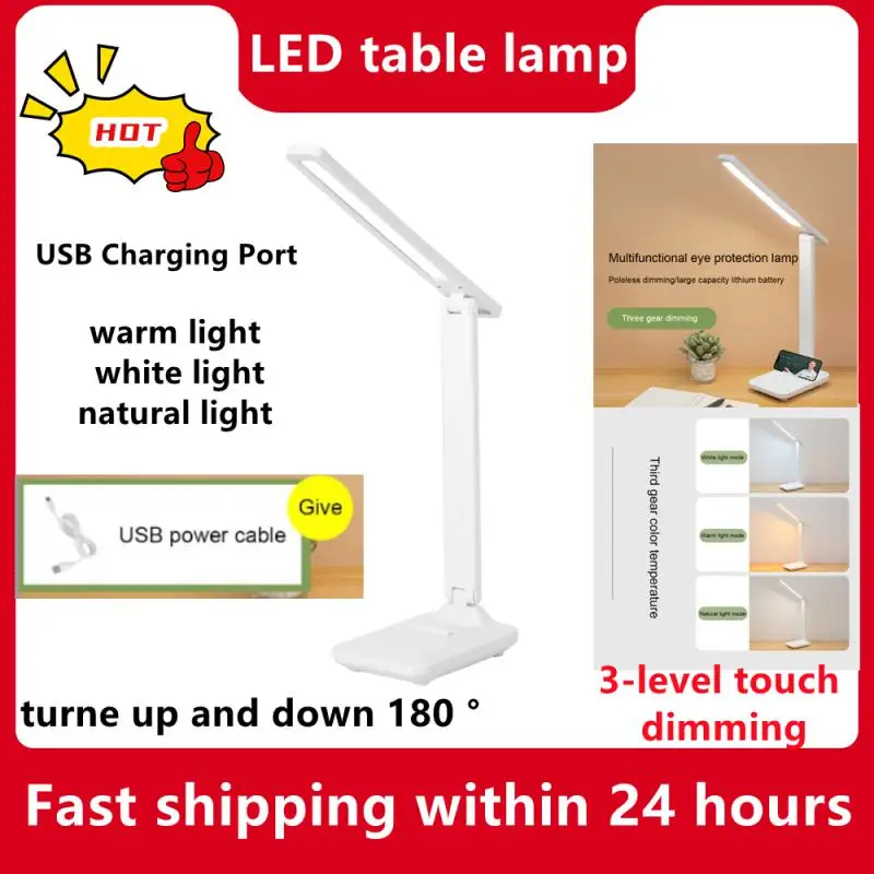 Led Eye Protection Desk lamp Touch Dimming Bendable Table Lamp USB Charging Stand Light Student Dormitory Bedroom Bedside Light
Led Eye Protection Desk lamp Touch Dimming Bendable Table Lamp USB Charging Stand Light Student Dormitory Bedroom Bedside Light