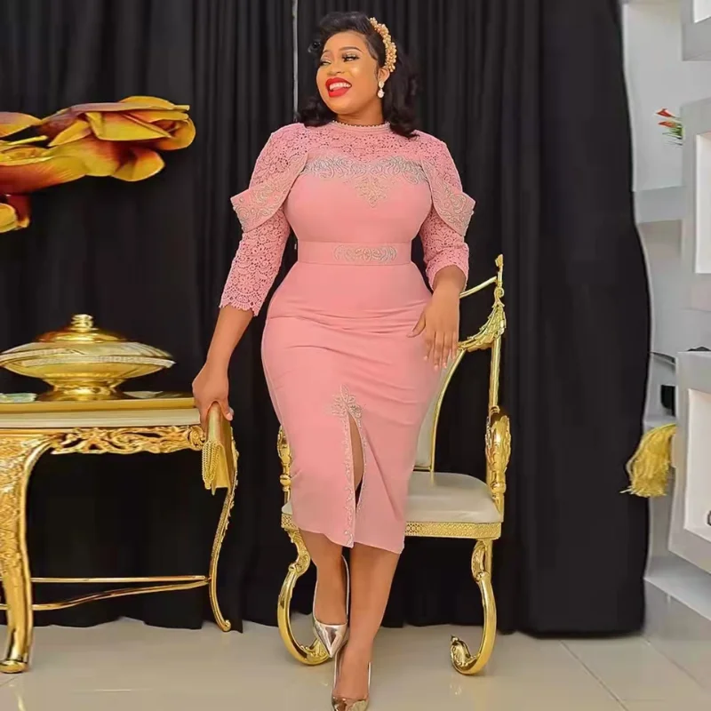 Plus Size African Party Dresses for Women 2022 New Fashion Dashiki Ankara Lace Wedding Gowns Elegant Turkey Office Lady Clothing
Plus Size African Party Dresses for Women 2022 New Fashion Dashiki Ankara Lace Wedding Gowns Elegant Turkey Office Lady Clothing