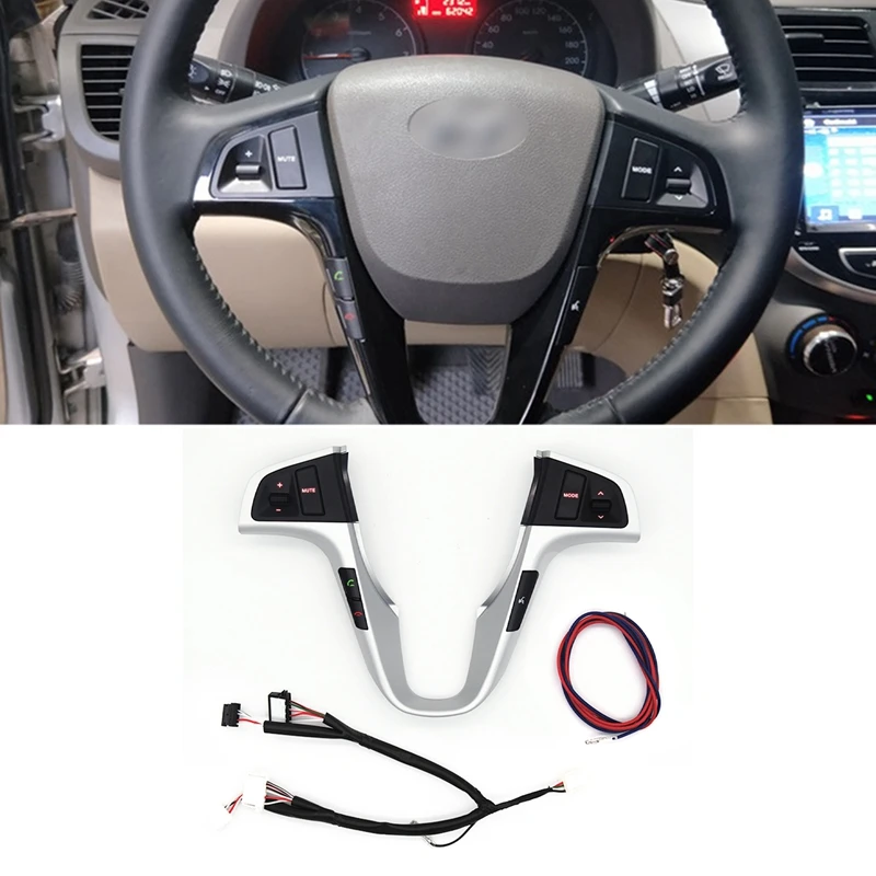 For Hyundai VERNA SOLARIS Steering Wheel Button Audio Music Control Switch With Backlight-Boom
For Hyundai VERNA SOLARIS Steering Wheel Button Audio Music Control Switch With Backlight-Boom