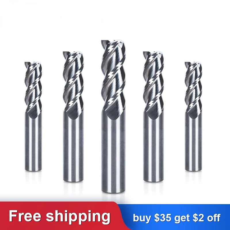 1PC 3 Flutes 1-20mm Aluminum Solid Carbide milling cutter End Mill router bits for CNC machine
1PC 3 Flutes 1-20mm Aluminum Solid Carbide milling cutter End Mill router bits for CNC machine