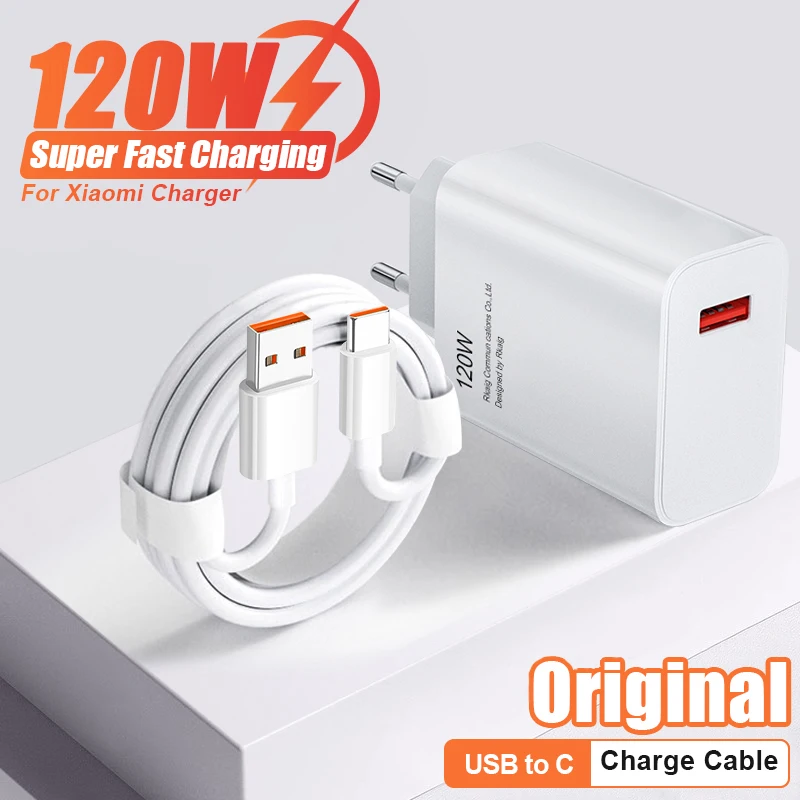 Original 120W Fast Charging MAX USB Charger Type C Cable For Xiaomi 13 Ultra Pro Poco F5 F4 Redmi Note 12 PD Phones Accessories
Original 120W Fast Charging MAX USB Charger Type C Cable For Xiaomi 13 Ultra Pro Poco F5 F4 Redmi Note 12 PD Phones Accessories