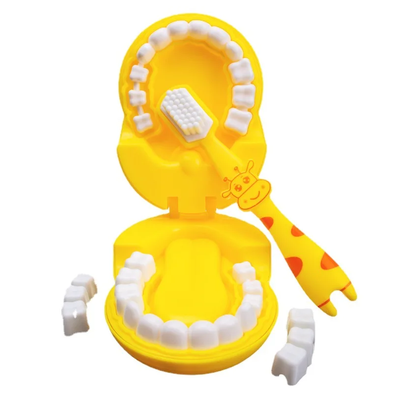 Cute Giraffe Modeling Dental Doctor Toys Role-playing Games Set Tooth Brush Pretend Play Hospital Kids Toys for Children Gifts
Cute Giraffe Modeling Dental Doctor Toys Role-playing Games Set Tooth Brush Pretend Play Hospital Kids Toys for Children Gifts
