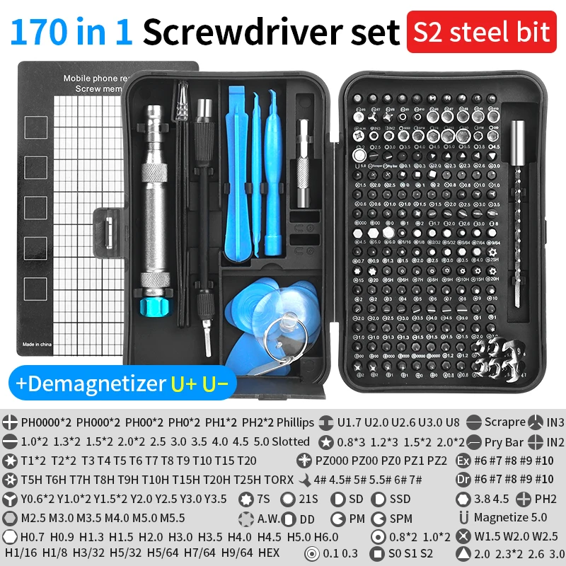 Набор многофункциональных отверток LUXIANZI 170 в 1, прецизионные магнитные отвертки, биты, набор ручных инструментов для ремонта ноутбука, телефона
Набор многофункциональных отверток LUXIANZI 170 в 1, прецизионные магнитные отвертки, биты, набор ручных инструментов для ремонта ноутбука, телефона