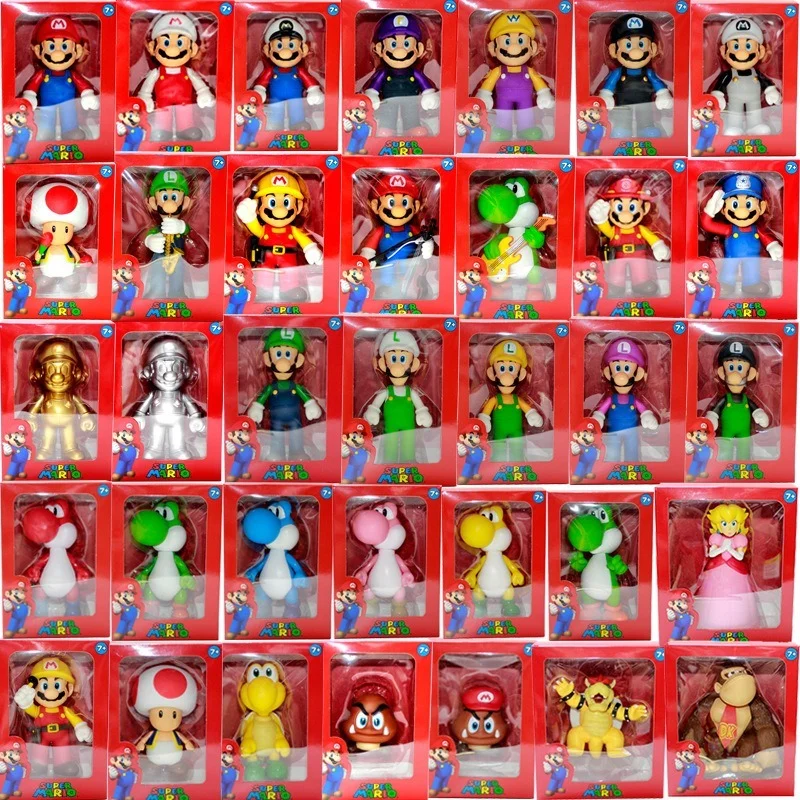 Super Mario Bros Anime Toys Mario Luigi Yoshi Mushroom King Kong Peach Action Figure Model Collection Toys Dolls Kids Boys Gifts
Super Mario Bros Anime Toys Mario Luigi Yoshi Mushroom King Kong Peach Action Figure Model Collection Toys Dolls Kids Boys Gifts