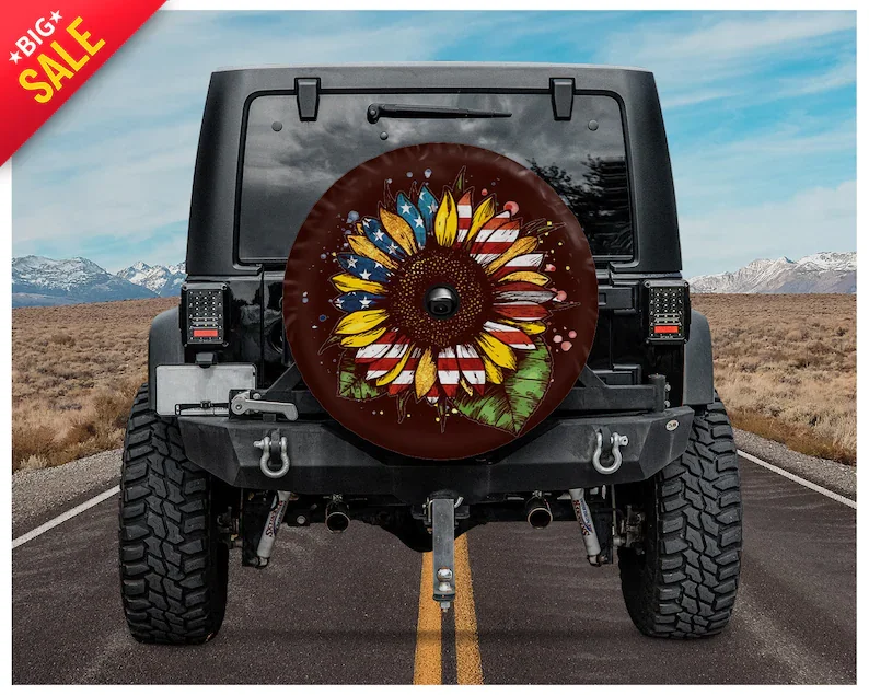 Peace Sunflower, Sunflower Car Accessory Personalized Gifts, Gift for her, Custom Tire Cover, Car Accessories, Spare Tire Cover
Peace Sunflower, Sunflower Car Accessory Personalized Gifts, Gift for her, Custom Tire Cover, Car Accessories, Spare Tire Cover