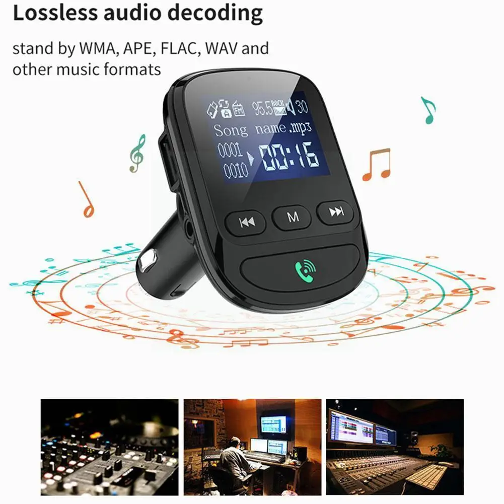 Car Charger Hands-free FM Transmitter Bluetooth Car Kit LCD MP3 Player Dual USB Car Phone Charger for iPhone G0Z0
Car Charger Hands-free FM Transmitter Bluetooth Car Kit LCD MP3 Player Dual USB Car Phone Charger for iPhone G0Z0