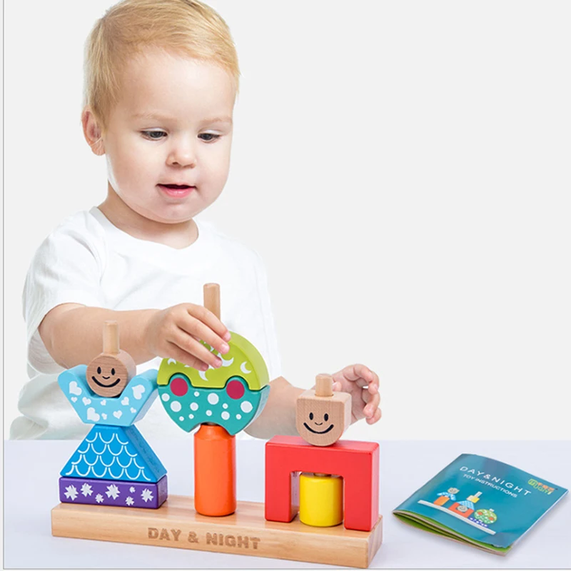 Kids Birthday Christmas Gift Educational Wooden Toy Sun & Moon Day & Night Pillar Blocks Early Learning Baby
Kids Birthday Christmas Gift Educational Wooden Toy Sun & Moon Day & Night Pillar Blocks Early Learning Baby