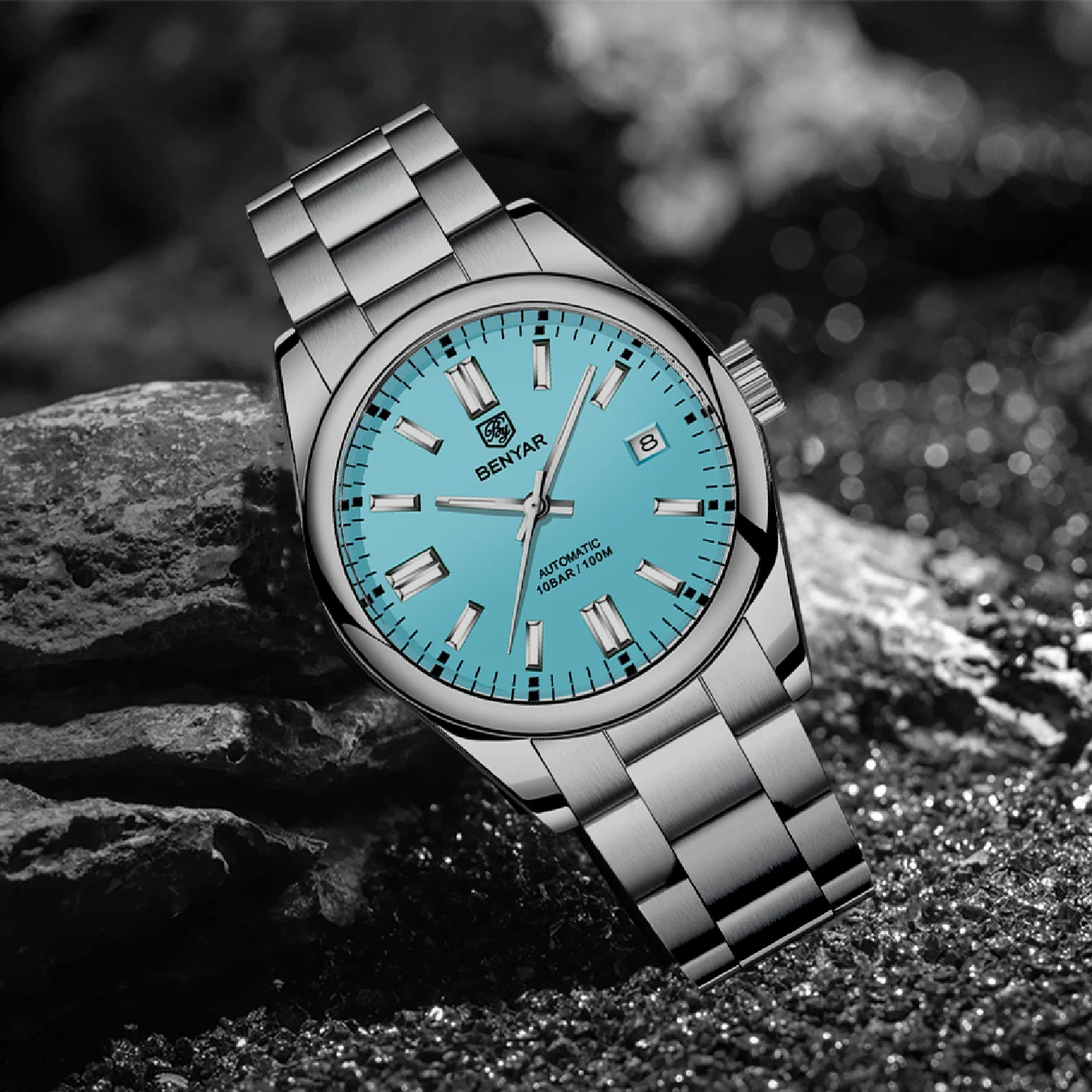 BENYAR 2021 New Luxury Automatic Watch 10Bar Waterproof Stainless Steel Men Mechanical Wristwatches Sports Diving Watch for Men
BENYAR 2021 New Luxury Automatic Watch 10Bar Waterproof Stainless Steel Men Mechanical Wristwatches Sports Diving Watch for Men