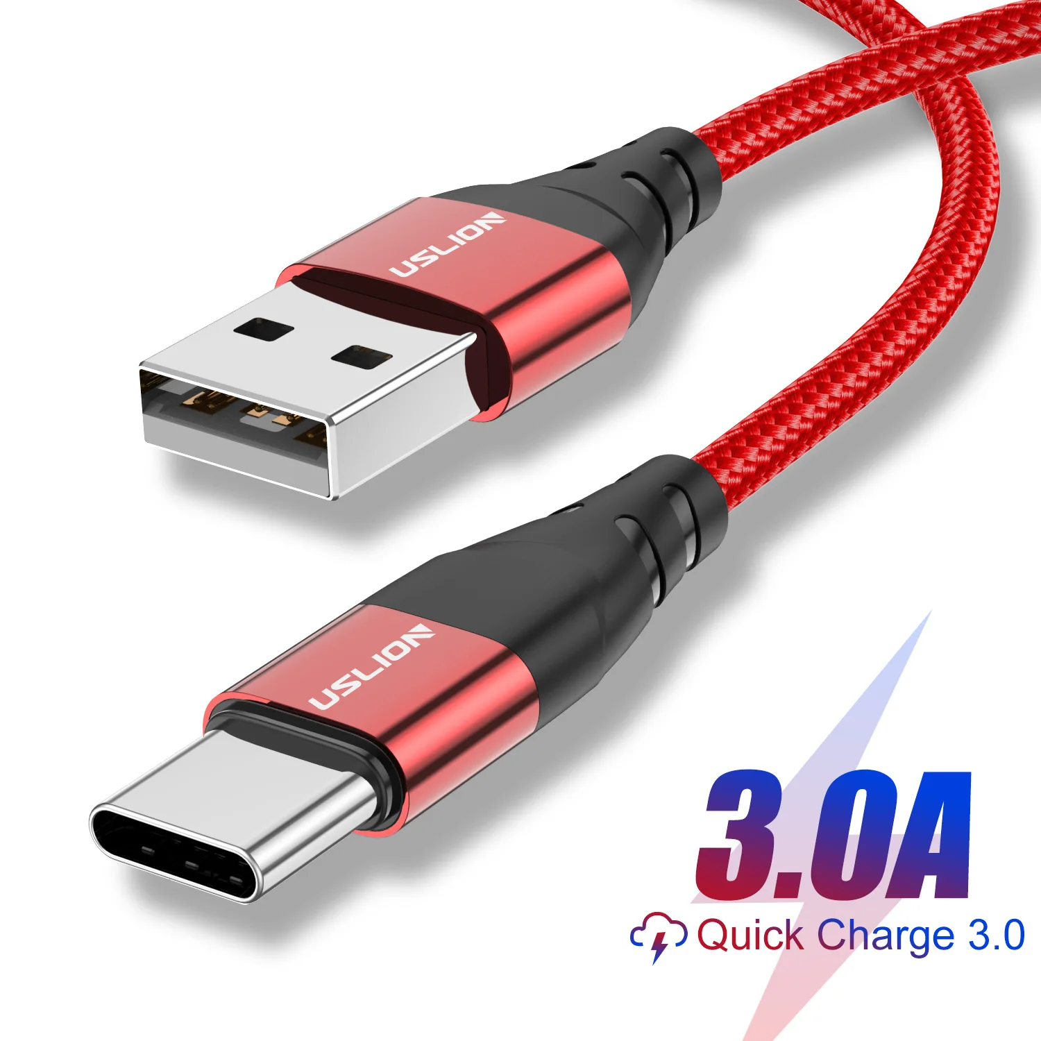 USLION USB Type C Cable 3A Fast Charging Type-c Data Cord Charger USB C For Samsung Huawei Xiaomi Nylon Charging USB C Cables
USLION USB Type C Cable 3A Fast Charging Type-c Data Cord Charger USB C For Samsung Huawei Xiaomi Nylon Charging USB C Cables