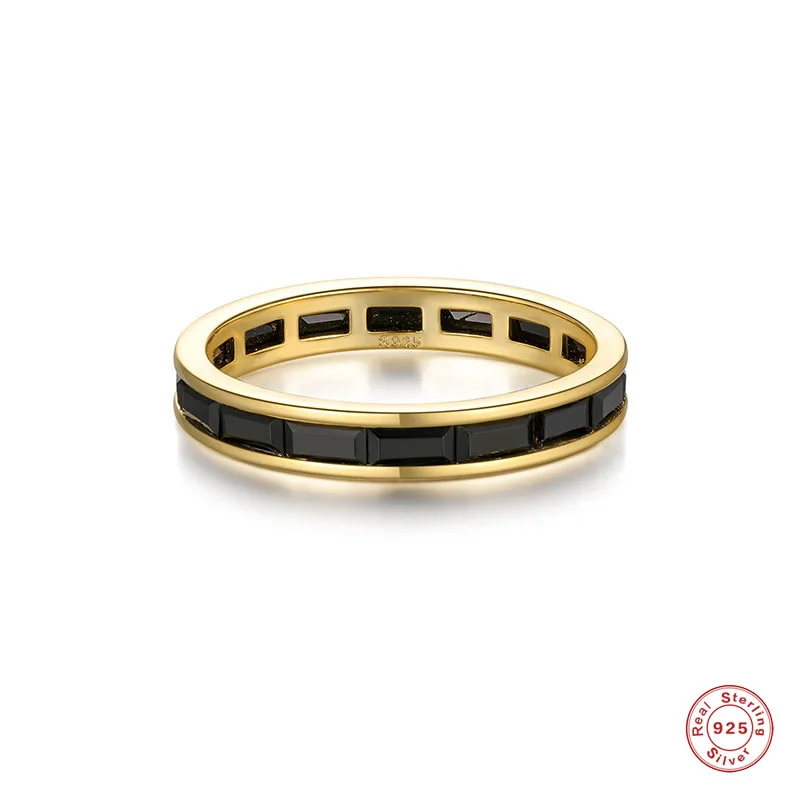 Aide 925 Sterling Silver Natural Black Zircons Band Wedding Engagement Rings for Women Square Crystal Pave Setting Ring Jewelry
Aide 925 Sterling Silver Natural Black Zircons Band Wedding Engagement Rings for Women Square Crystal Pave Setting Ring Jewelry