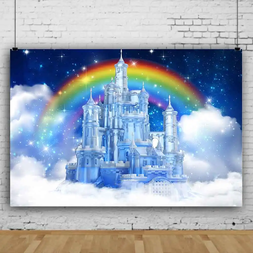 Winter Frozen Castle Backdrop Frozen Rainbow Birthday Party Photo Wallpaper Portrait Photo Backdrops Decoration Studio Props
Winter Frozen Castle Backdrop Frozen Rainbow Birthday Party Photo Wallpaper Portrait Photo Backdrops Decoration Studio Props