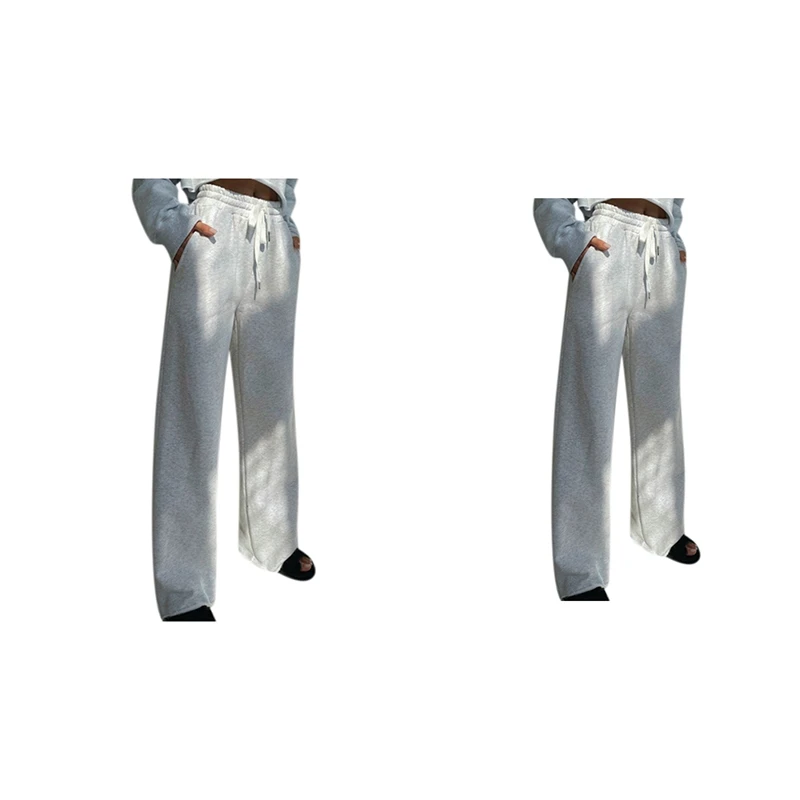 2 Pcs Fashion Women Leisure Loose Full Length Elastic Waist Pants Womens Casual Wide Leg Pants S & M
2 Pcs Fashion Women Leisure Loose Full Length Elastic Waist Pants Womens Casual Wide Leg Pants S & M