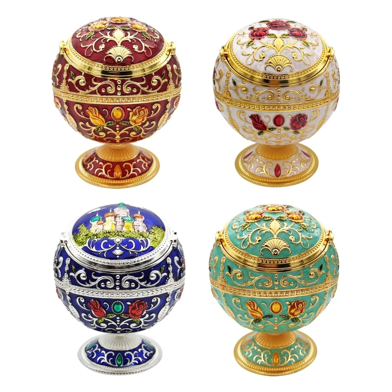 Windproof Ashtray with Lid Vintage Metal Globe Flower Pattern Cigarette Tray for Home Bedroom Office Tabletop Decor Dropship
Windproof Ashtray with Lid Vintage Metal Globe Flower Pattern Cigarette Tray for Home Bedroom Office Tabletop Decor Dropship