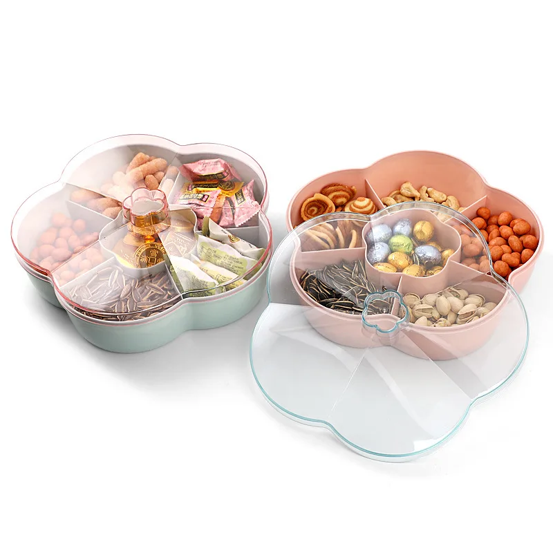 Candy Box Plastic Snack Tray Case Flower Shape Nut Storage Box Rotation Dried Fruit Plate Wedding Gift Home Organizer
Candy Box Plastic Snack Tray Case Flower Shape Nut Storage Box Rotation Dried Fruit Plate Wedding Gift Home Organizer