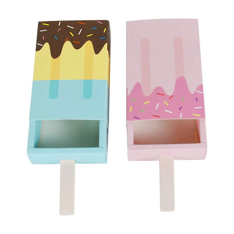 4/6pcs Ice Cream Shape Candy Box Kraft Paper Drawer Gift Boxes Packaging for Kids Baby Shower Birthday Party Favors Popsicle Box
4/6pcs Ice Cream Shape Candy Box Kraft Paper Drawer Gift Boxes Packaging for Kids Baby Shower Birthday Party Favors Popsicle Box